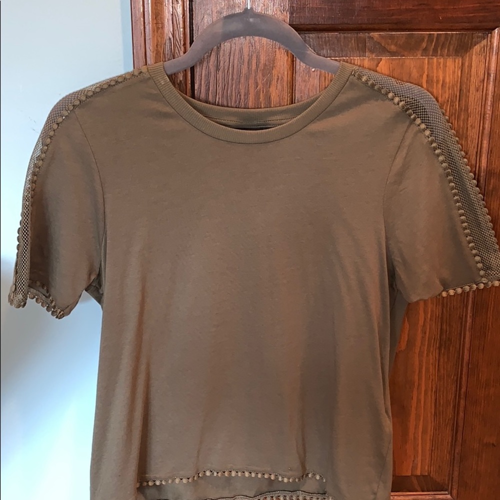 TOPSHOP- army green top